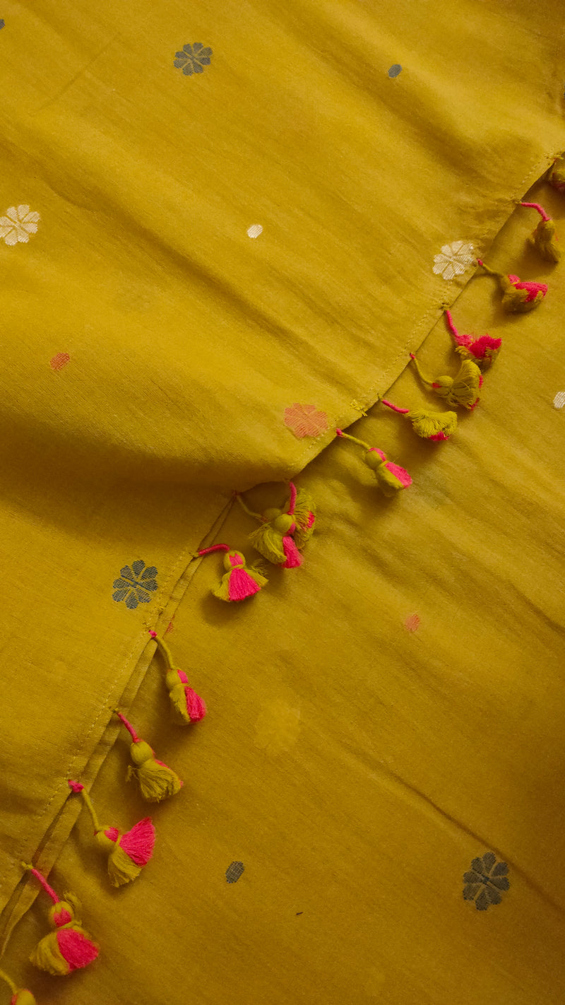 Haldi - Khadi Jamdani Saree