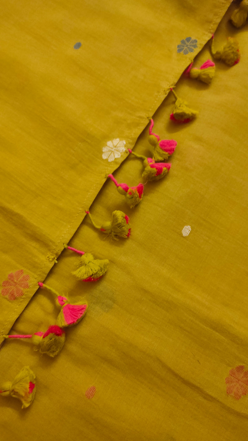 Haldi - Khadi Jamdani Saree