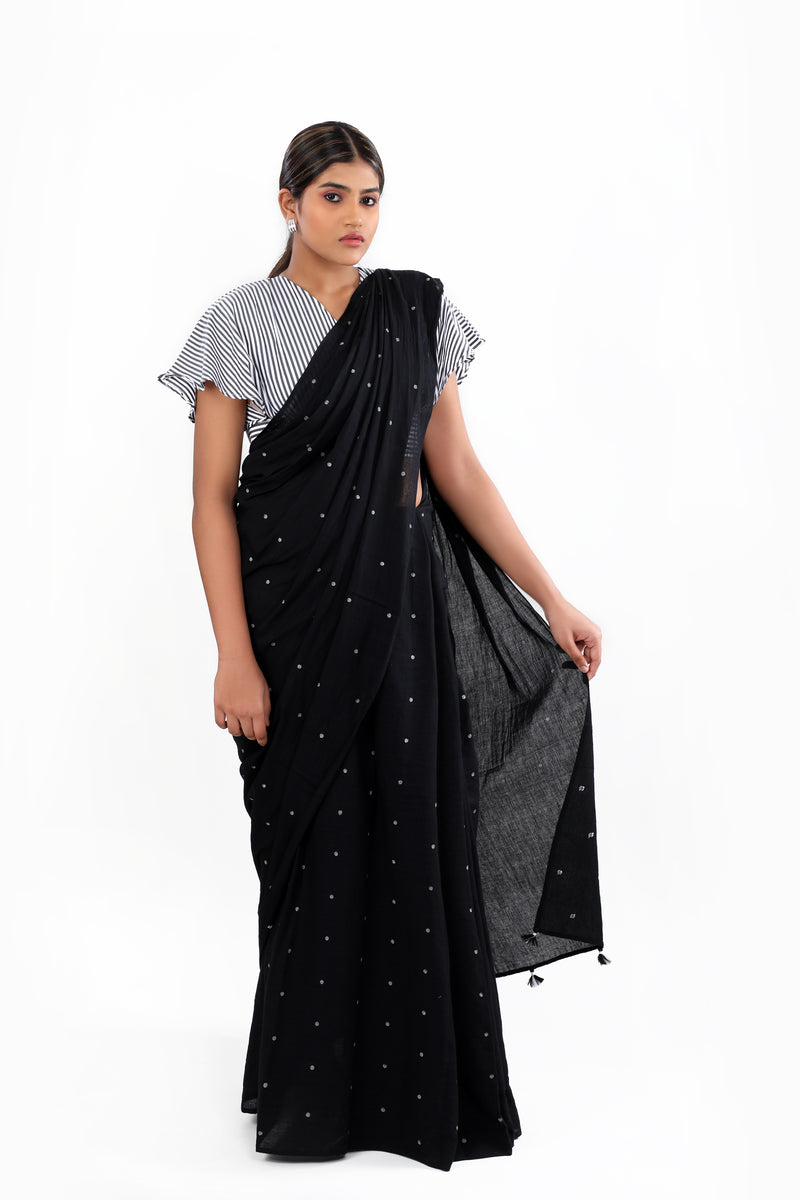 Black & White Jamdani