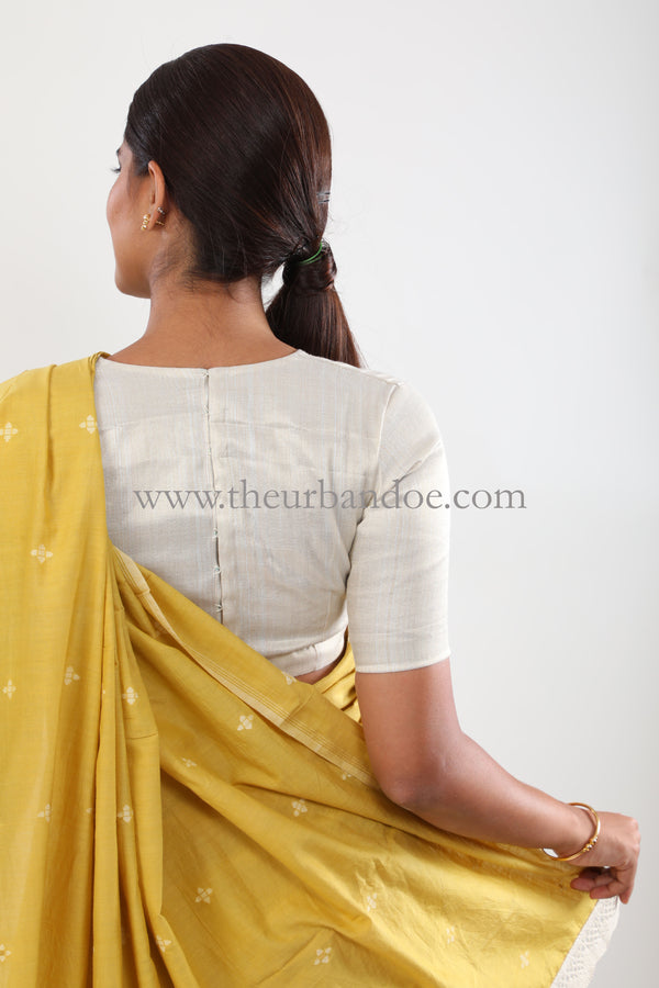 Silver & Gold 'V' Neck Blouse