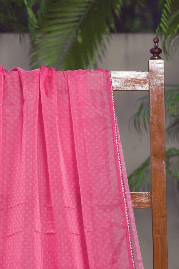 Happiness Is Pink  - Organza Saree