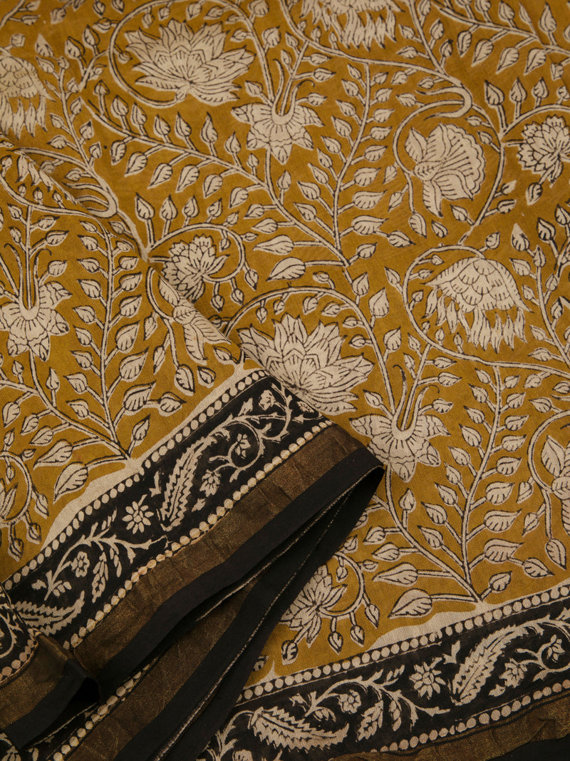 Eh Sinamika !  - Hand Block Printed Chanderi Silk Saree