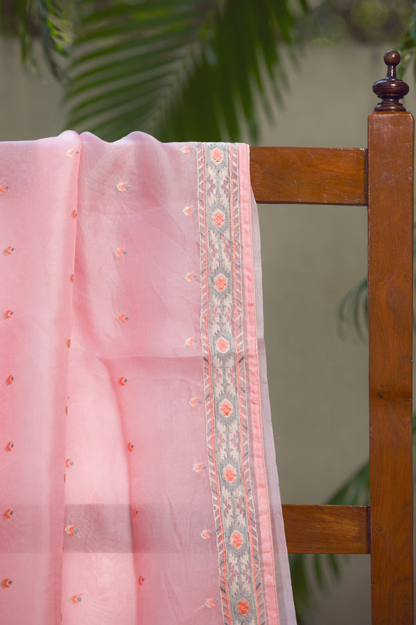 Pink Poise  - Silk Organza Saree