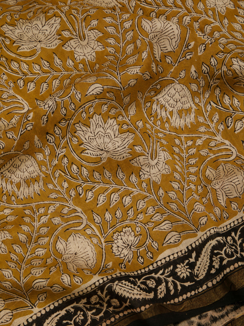 Eh Sinamika !  - Hand Block Printed Chanderi Silk Saree