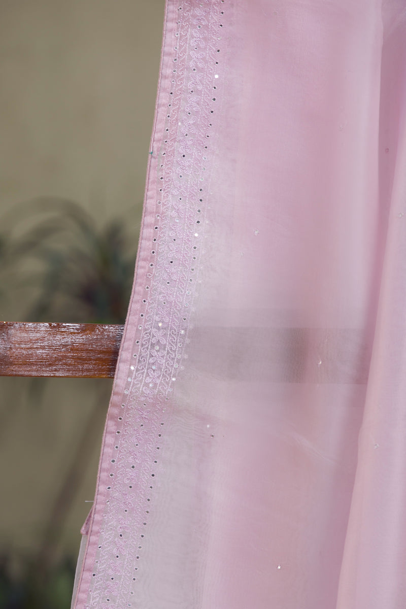 Lovender Organza Silk Saree