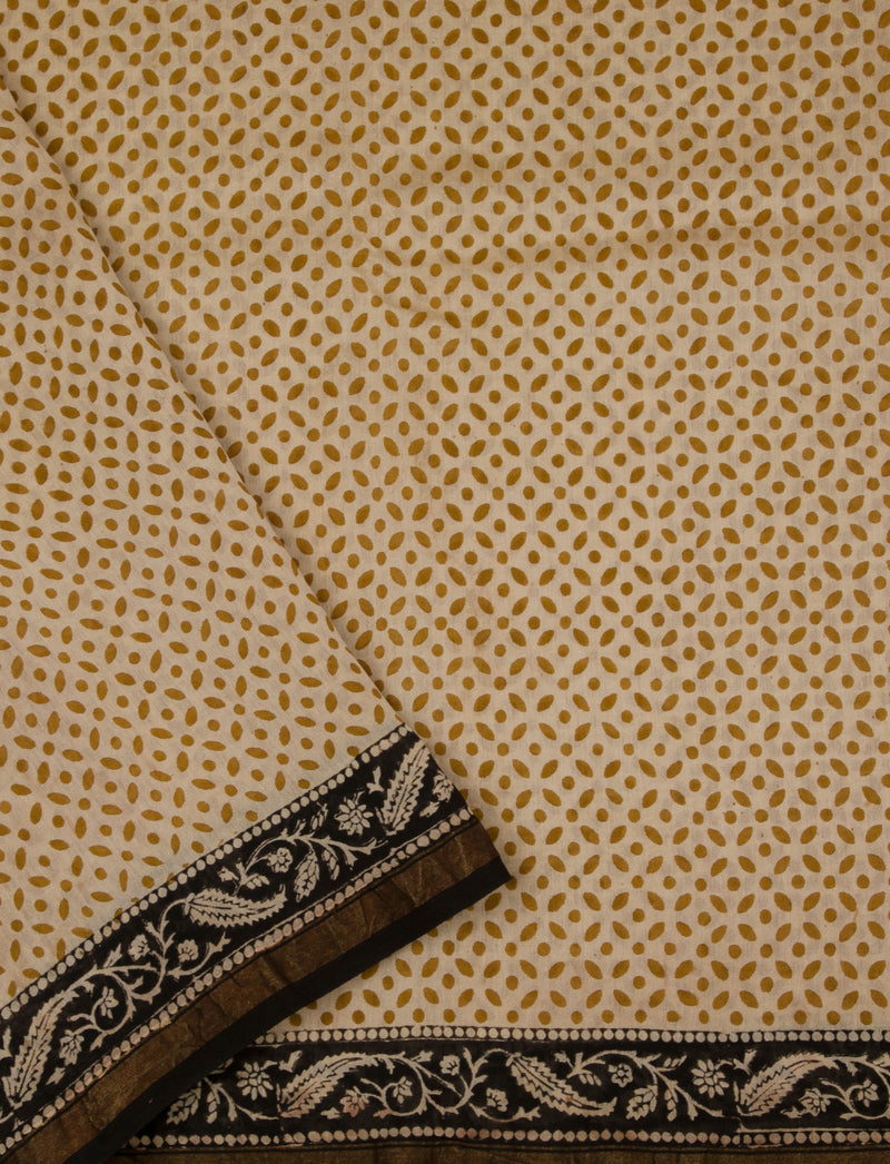 Eh Sinamika !  - Hand Block Printed Chanderi Silk Saree
