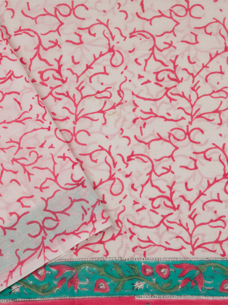 Cape Town - Hand block Printed Mul Saree