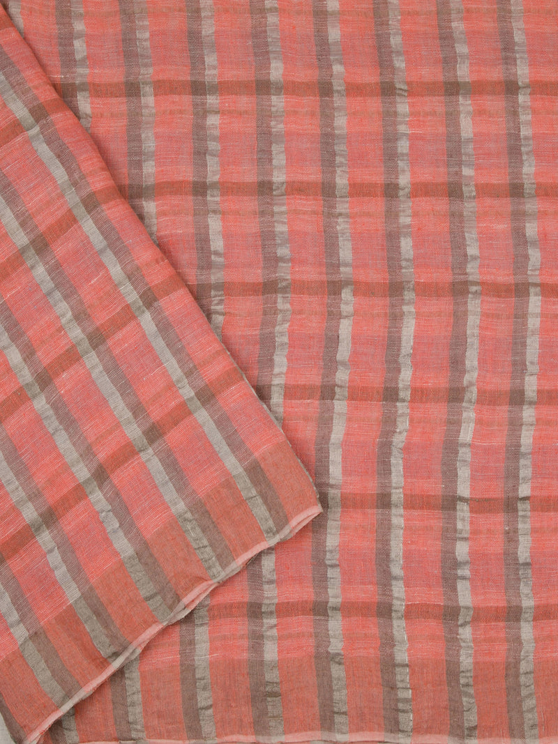 Dream & Shine -  Handwoven Linen Saree
