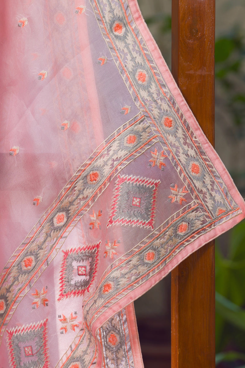 Pink Poise  - Silk Organza Saree