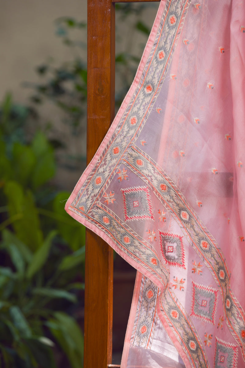 Pink Poise  - Silk Organza Saree