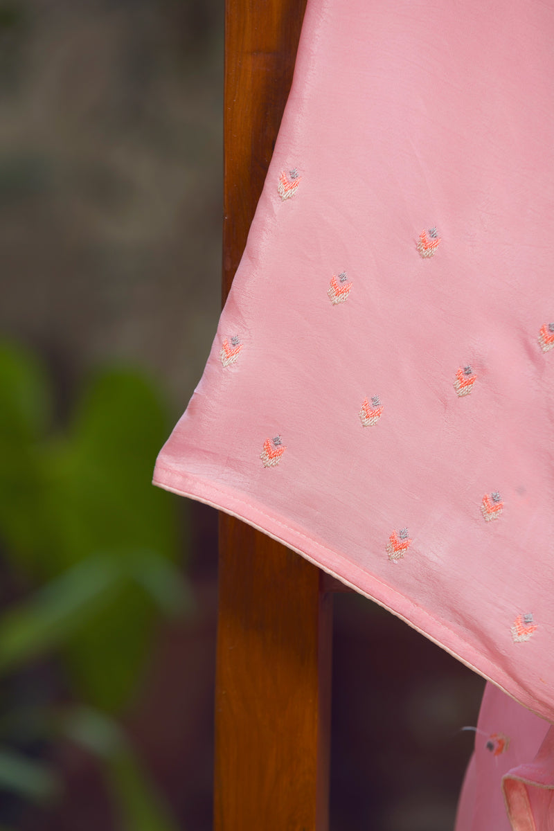 Pink Poise  - Silk Organza Saree