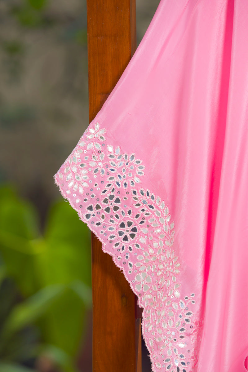 Rosealine - Mirror Work Organza Saree