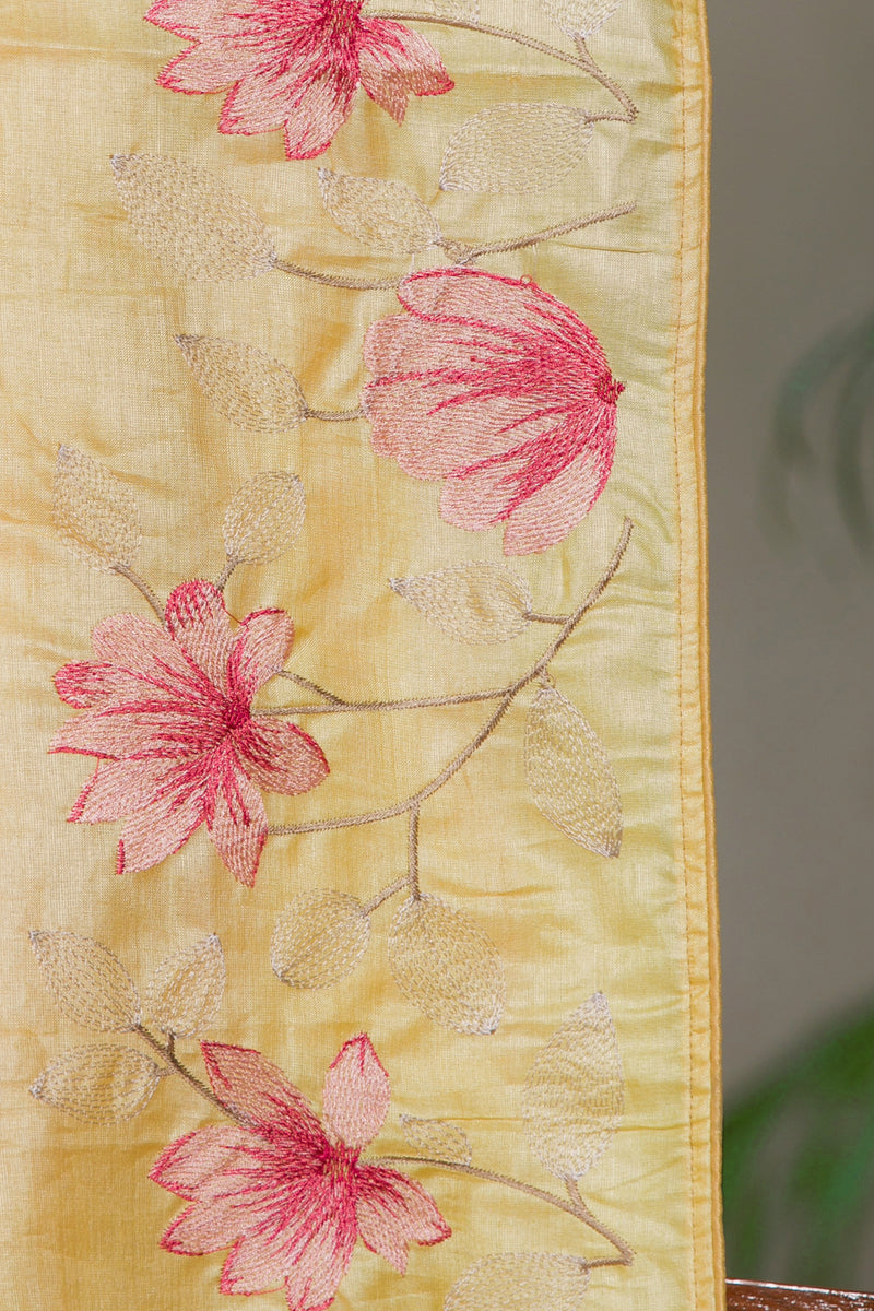 Summer Garden  - Tussar Silk Saree