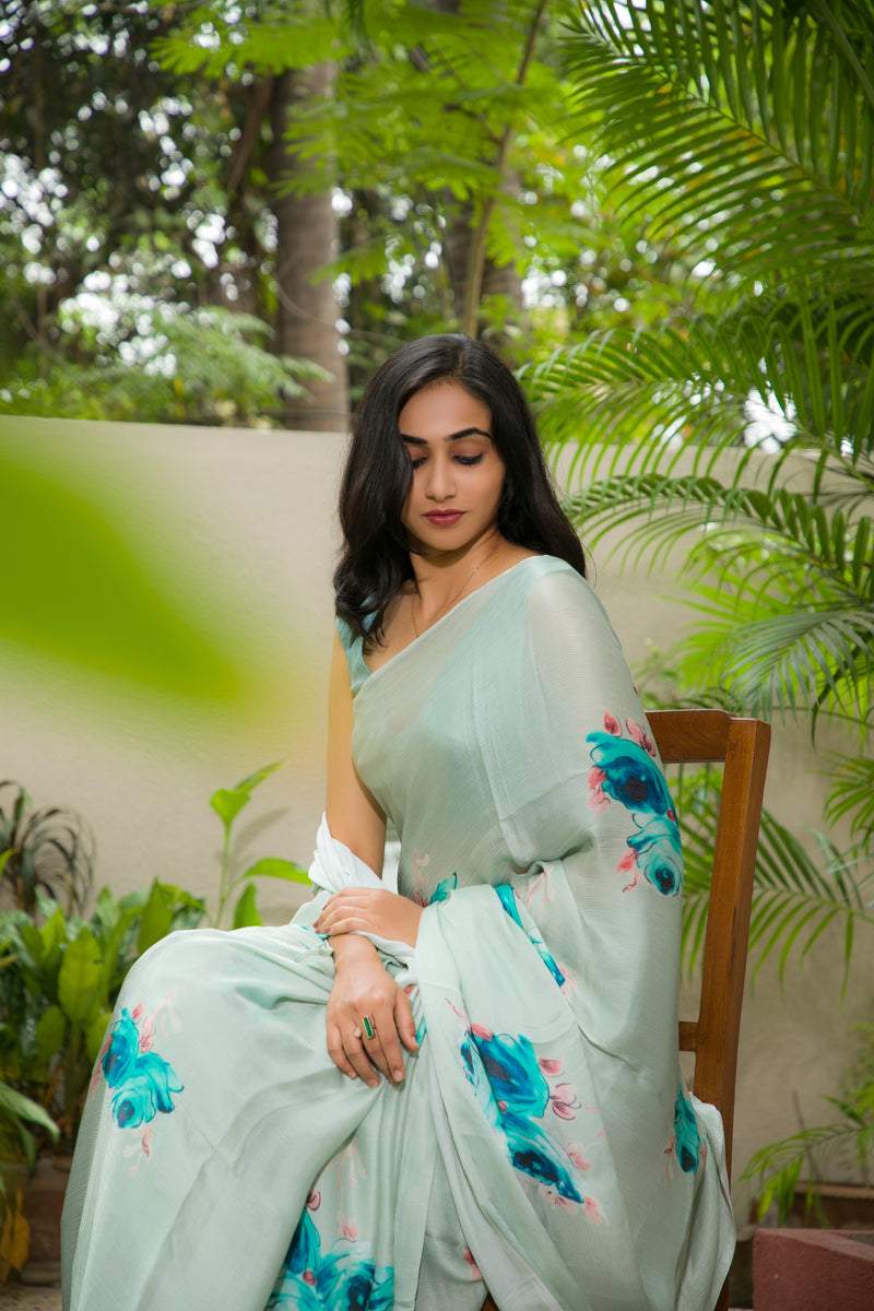 So Good - Pure Silk Chiffon Saree