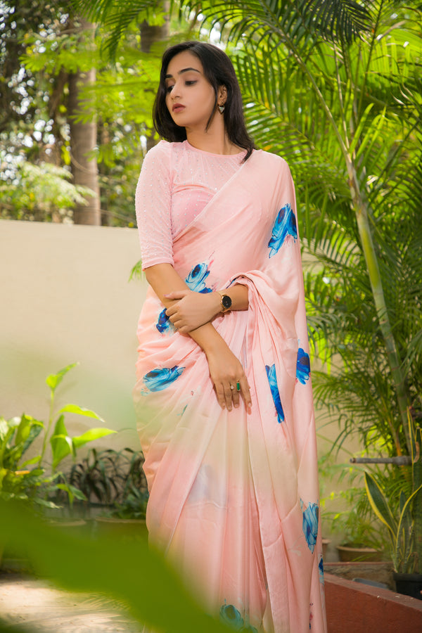 Mi Amor - Pure Silk Chiffon Saree