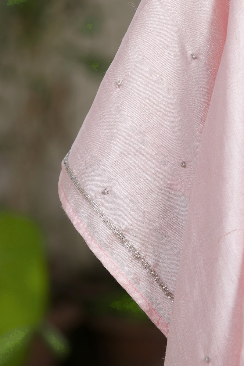 GoodLuck Peach   - Organza Saree