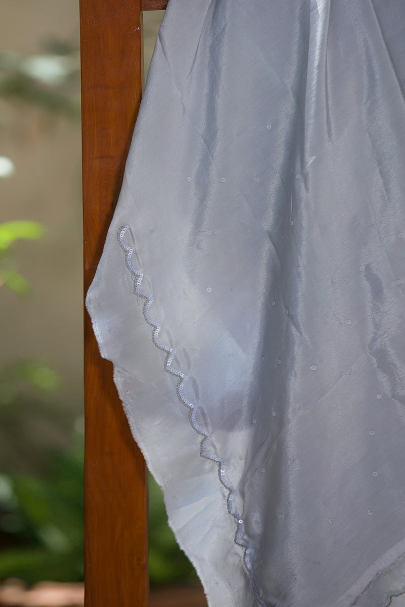 Monsoon Flowers - Organza Silk Saree