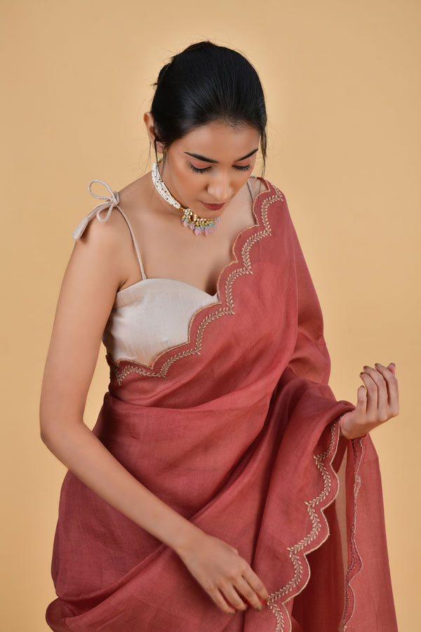 Ivory Noodle Strap Blouse