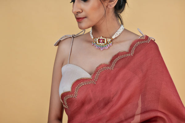 Ivory Noodle Strap Blouse