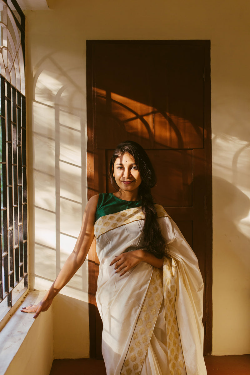 Golden Hour - Chanderi Silk Designer Saree