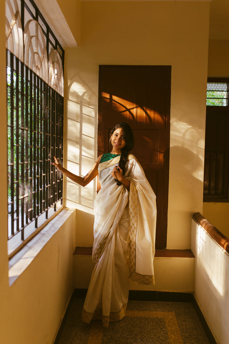 Golden Hour - Chanderi Silk Designer Saree