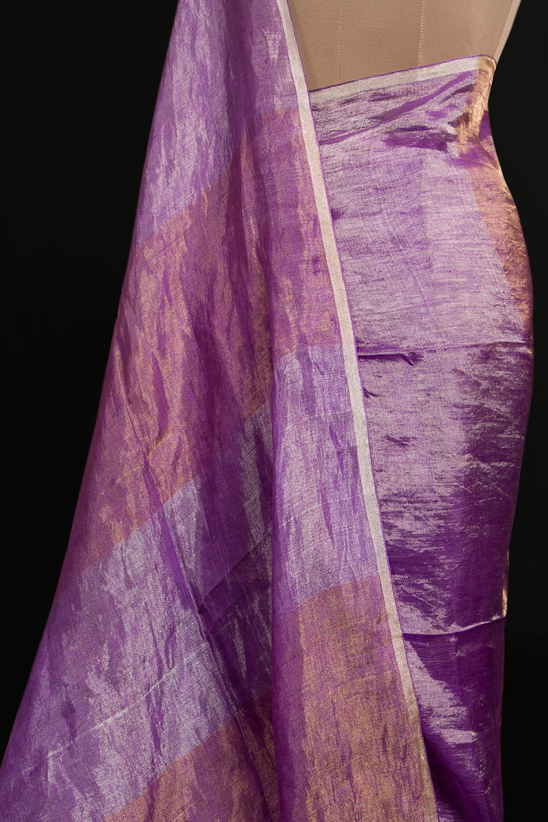 pure tissue linen saree	