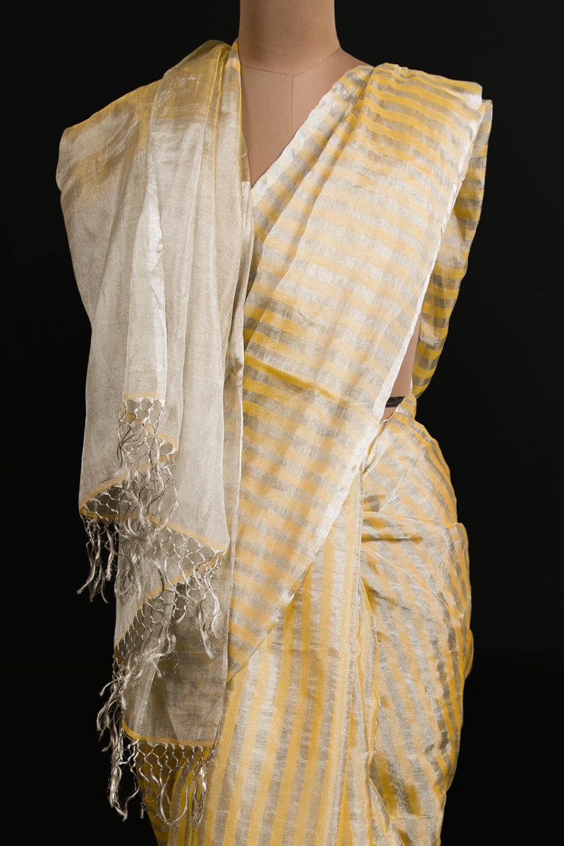 Yellow Tissue Saree