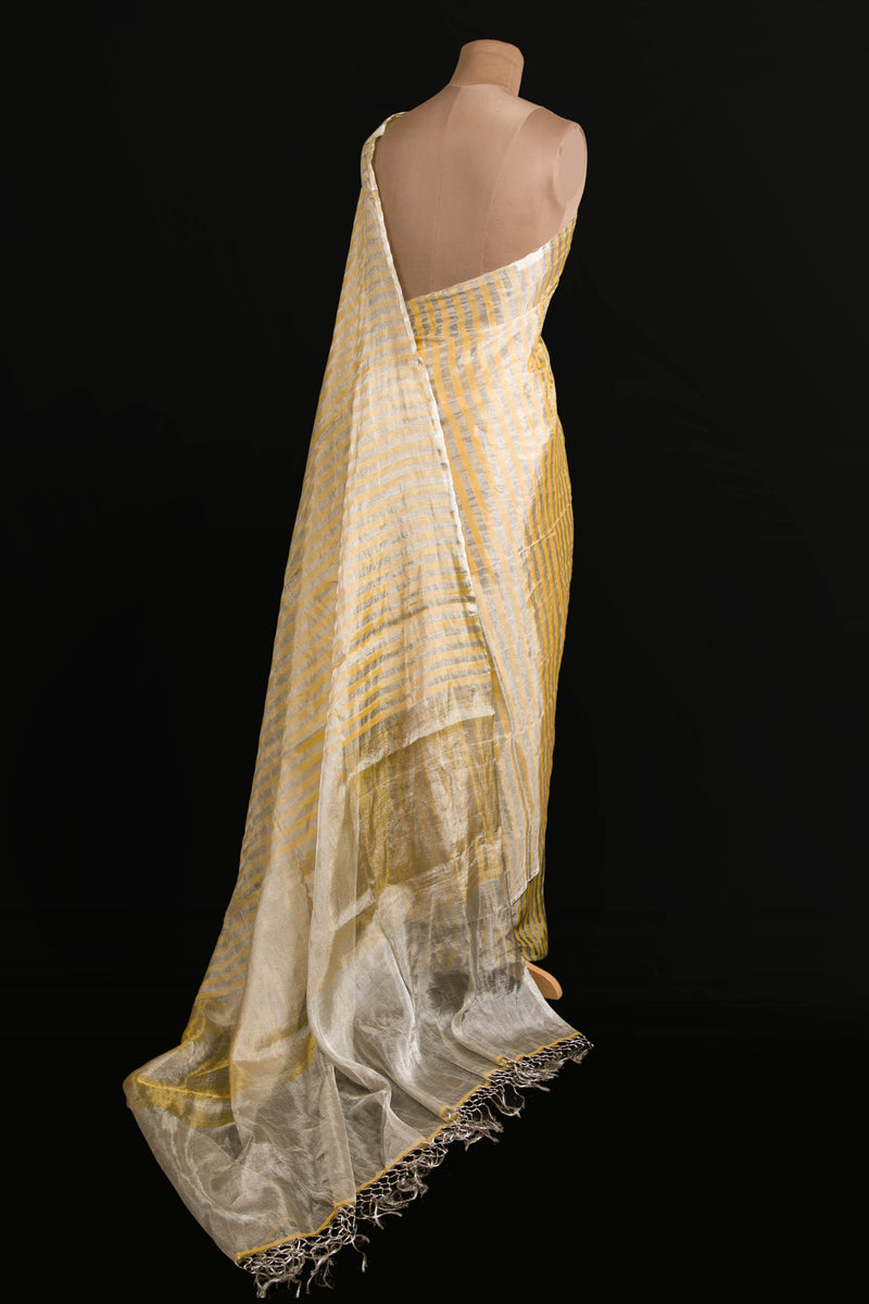 Yellow Tissue Saree