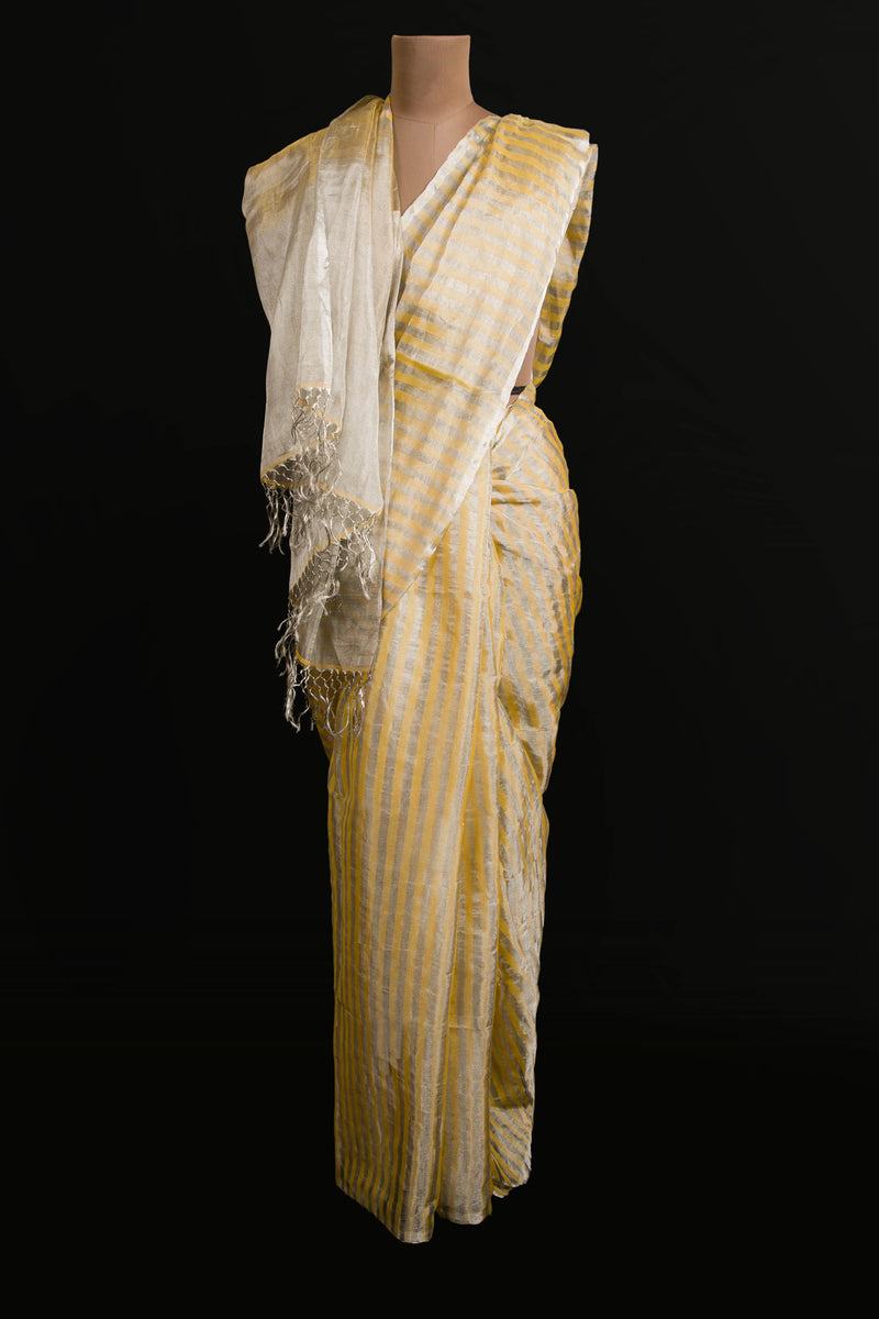 Yellow Tissue Saree